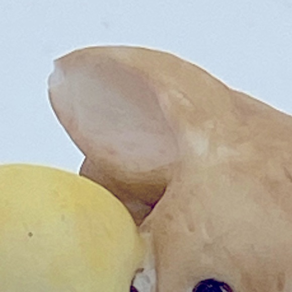 Vintage Enesco Bunny Rabbit With Chick Ceramic Miniature Figurine 1982 - Picture 6 of 7